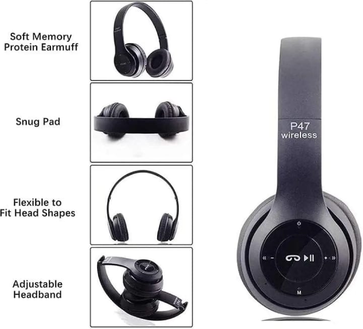 P47 Wireless Headphones For Gaming