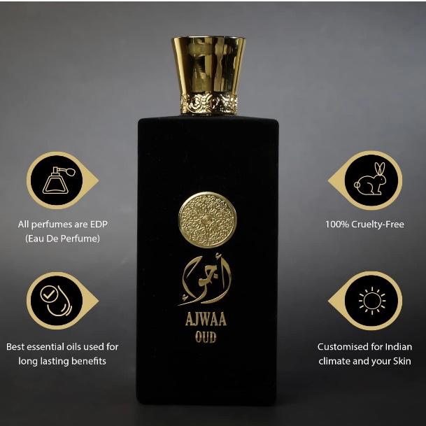 Ajwa Oud Unisex Perfume Sweet Woody Scent 100ml