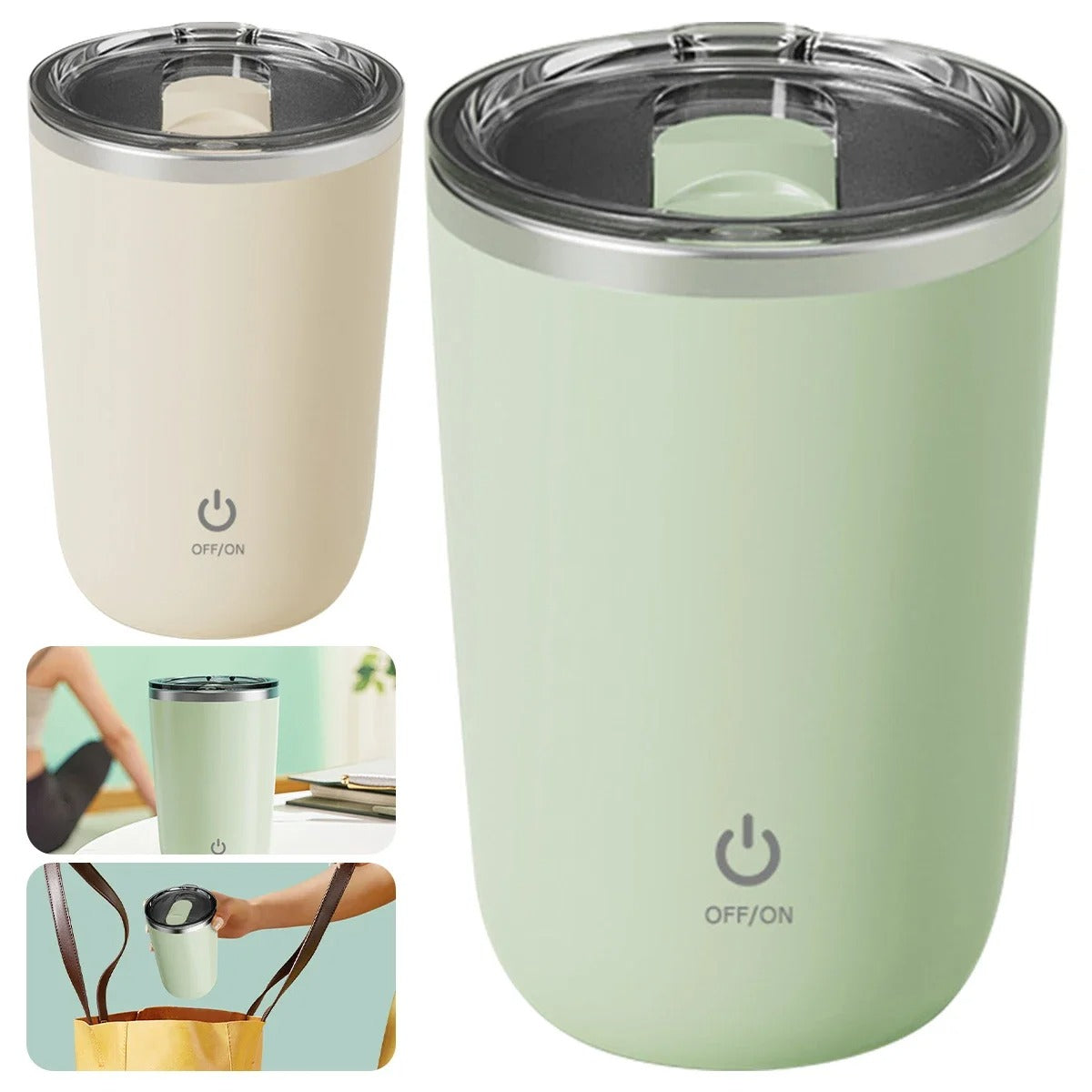 350ml Stainless Steel Automatic Self Stirring Mug