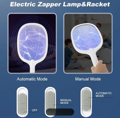 Rechargeable Mosquito Racket With Stand – Electric Insect Killer Bat For Indoor And Outdoor Use