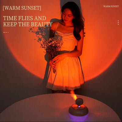 Sunset Night Light 2 In 1 And Air Humidifier For Bedroom